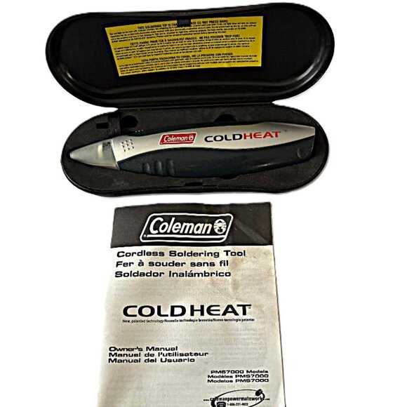 Coleman Cold Heat Cordless Battery-operated Soldering Tool with Case & manual - Picture 1 of 5